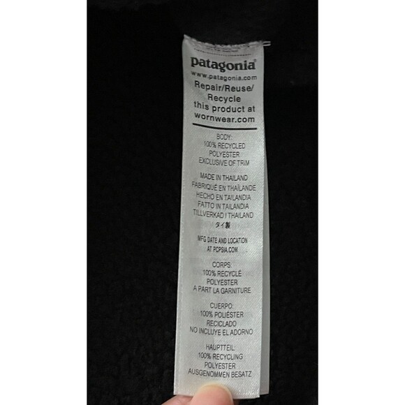 Patagonia Better Sweater Fleece Jacket Mens Medium Black PwC AIChampion - Picture 4 of 8